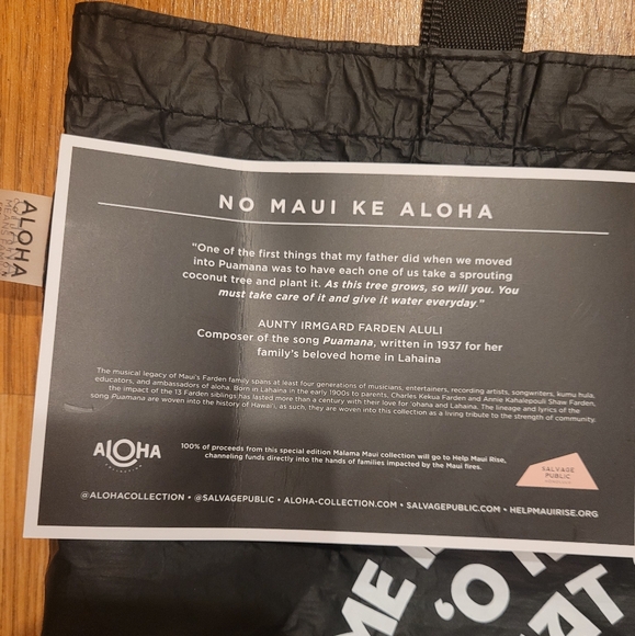 Aloha Collection- Lei Puamana-Special Edition Day tripper Tote - Picture 6 of 6